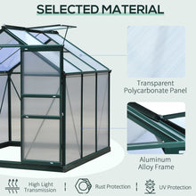 6x6 Walk-In Aluminum Greenhouse with UV Panels & Vent